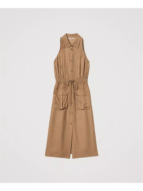 Abito lungo in envers satin TWINSET | TT2270/12438